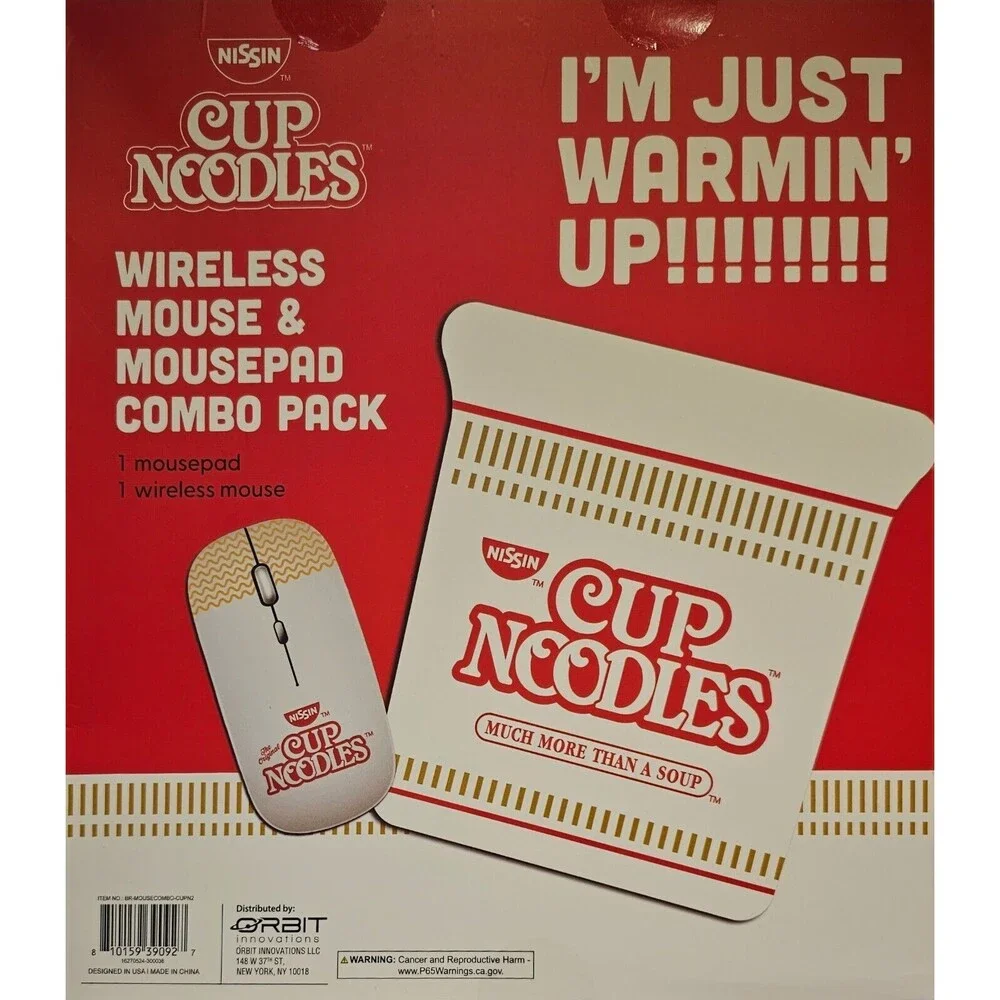 Cup Noodles Cup O Noodles Wireless Mouse & Mousepad Combo Pack